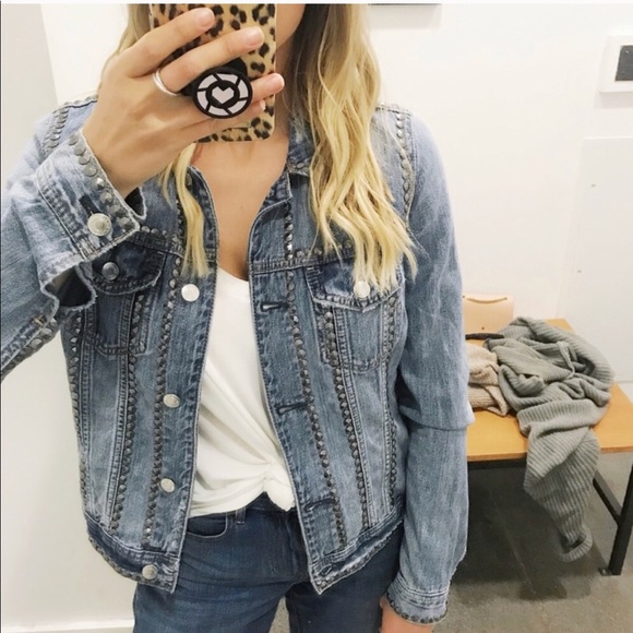 American Eagle Outfitters Jackets & Blazers - Studded denim jacket
